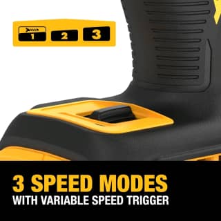 DEWALT Destornillador de impacto MAX XR de 20 V, par alto de 1/4 pulgadas, sin escobillas, 3 velocidades premium inalámbrico con luz LED, tiempo de funcionamiento extendido, solo herramienta (DCF845B) 7