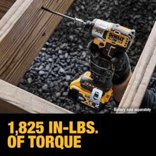 DEWALT Destornillador de impacto MAX XR de 20 V, par alto de 1/4 pulgadas, sin escobillas, 3 velocidades premium inalámbrico con luz LED, tiempo de funcionamiento extendido, solo herramienta (DCF845B) 8