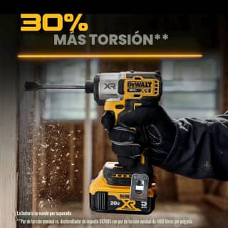 DEWALT Destornillador de impacto MAX XR de 20 V, par alto de 1/4 pulgadas, sin escobillas, 3 velocidades premium inalámbrico con luz LED, tiempo de funcionamiento extendido, solo herramienta (DCF845B) 9