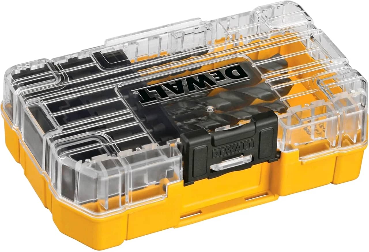 DEWALT Juego de brocas, vástago de 3 planos, 14 piezas, punto dividido de 135 grados, para plástico, madera y metal (DWA1184) — imagen 3