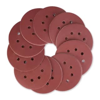 WORKPRO 50 discos de lija de grano 60 - Papel de lija de 5 pulgadas con 8 agujeros de gancho y bucle para lijadora orbital aleatoria (no para herramientas oscilantes o lijadora de ratón) 2