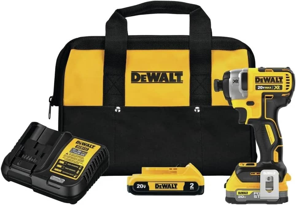 DEWALT Atornillador de Impacto 20V MAX, Inalámbrico, 3 Velocidades, Batería y Cargador Incluidos (DCF845D1E1)